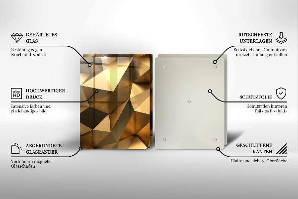 Induction hob cover Background abstraction structure