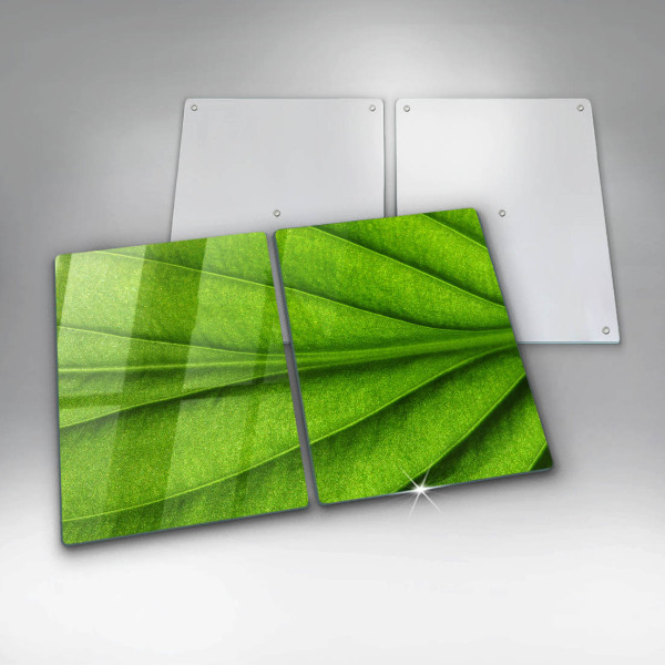 Induction hob cover Nature leaf veins