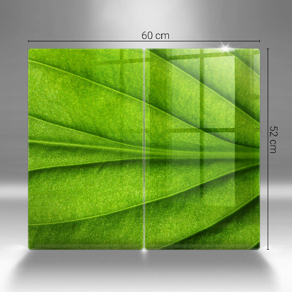 Induction hob cover Nature leaf veins