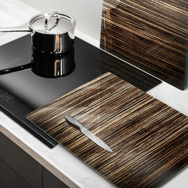 Induction hob cover Wood texture