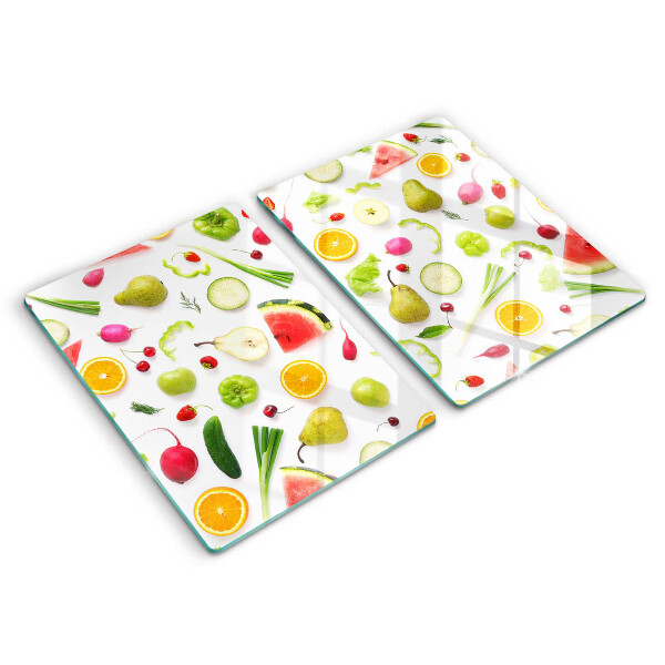 Kitchen worktop protector Fruit and vegetables pattern