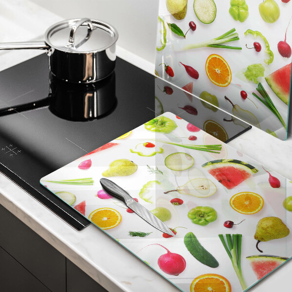 Kitchen worktop protector Fruit and vegetables pattern