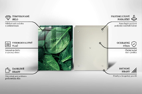 Kitchen worktop protector Basil leaves