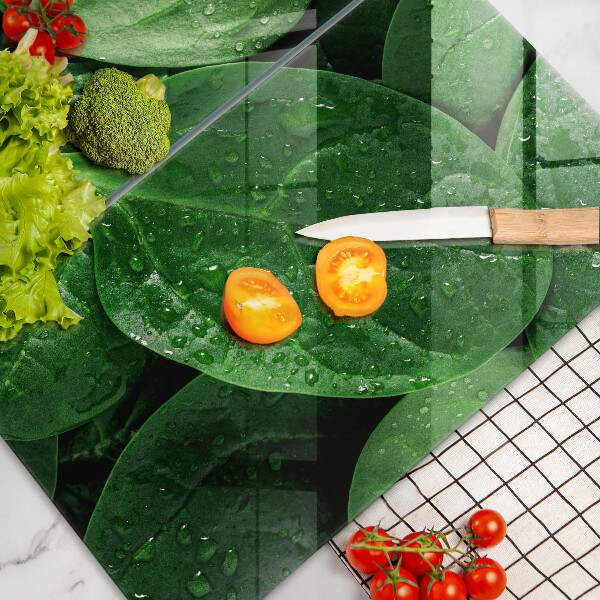 Kitchen worktop protector Basil leaves