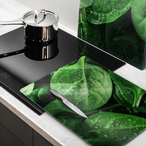 Kitchen worktop protector Basil leaves