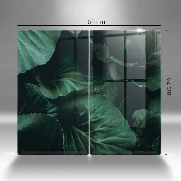 Kitchen worktop protector Wild dark leaves