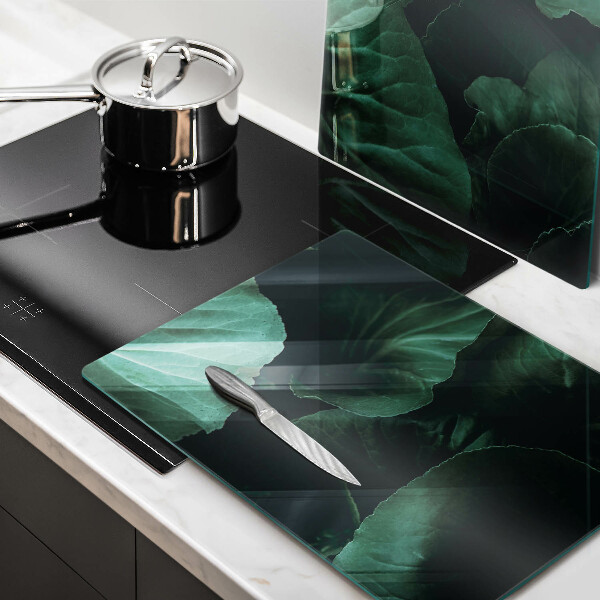Kitchen worktop protector Wild dark leaves