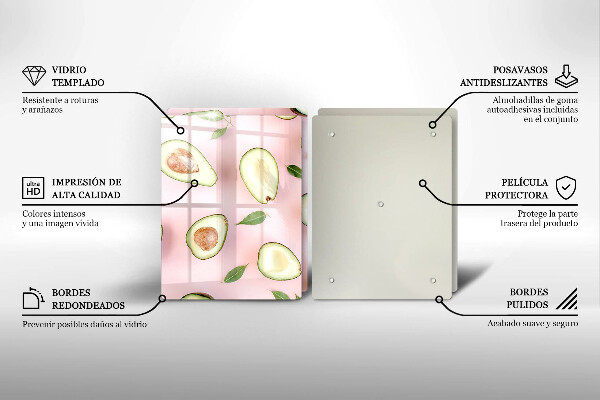 Work surface savers Avocado pattern