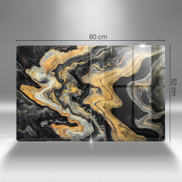 Induction hob cover Abstract structure