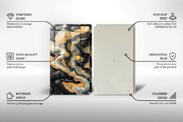 Induction hob cover Abstract structure