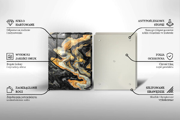 Induction hob cover Abstract structure