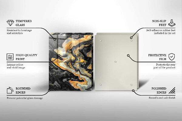 Induction hob cover Abstract structure