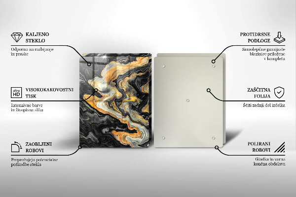 Induction hob cover Abstract structure