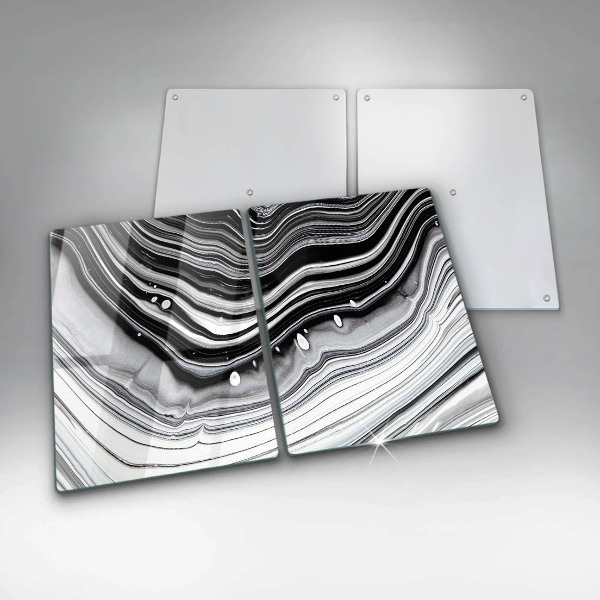 Induction hob cover Ink abstraction