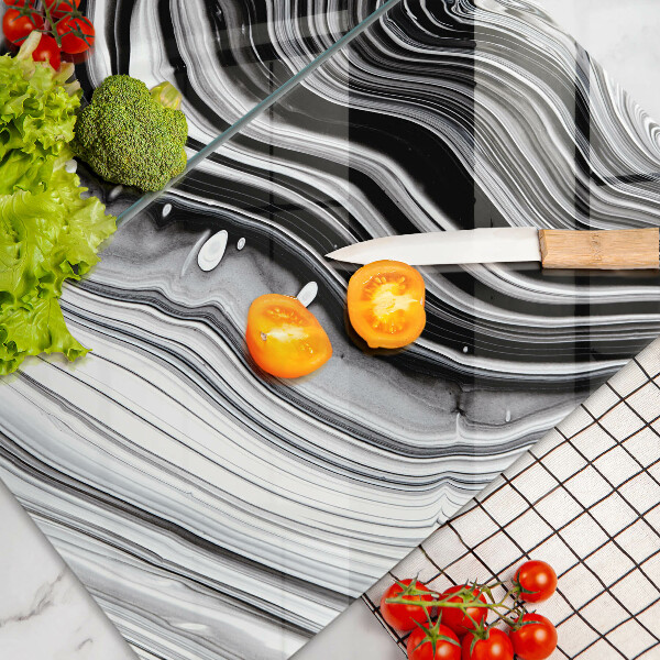 Induction hob cover Ink abstraction