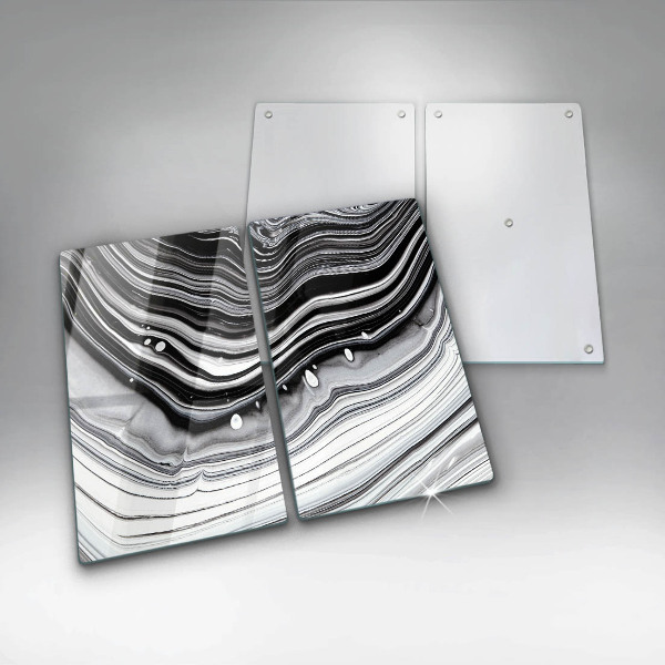 Induction hob cover Ink abstraction