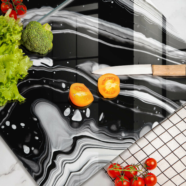 Induction hob cover Ink abstraction