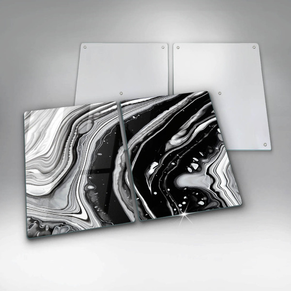 Induction hob cover Ink abstraction