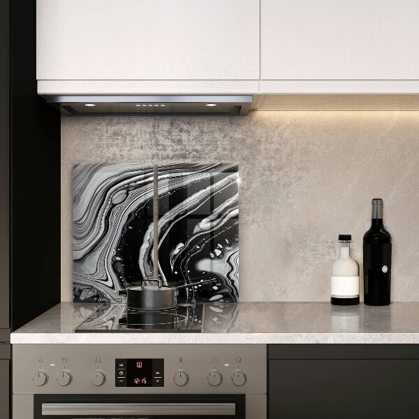 Induction hob cover Ink abstraction