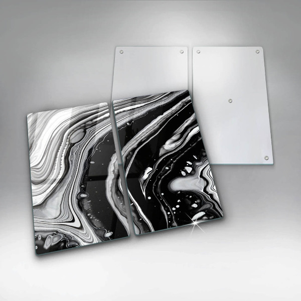 Induction hob cover Ink abstraction