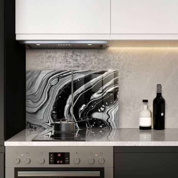 Induction hob cover Ink abstraction