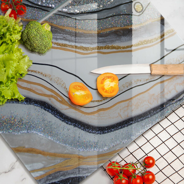 Work surface savers Rock with gold