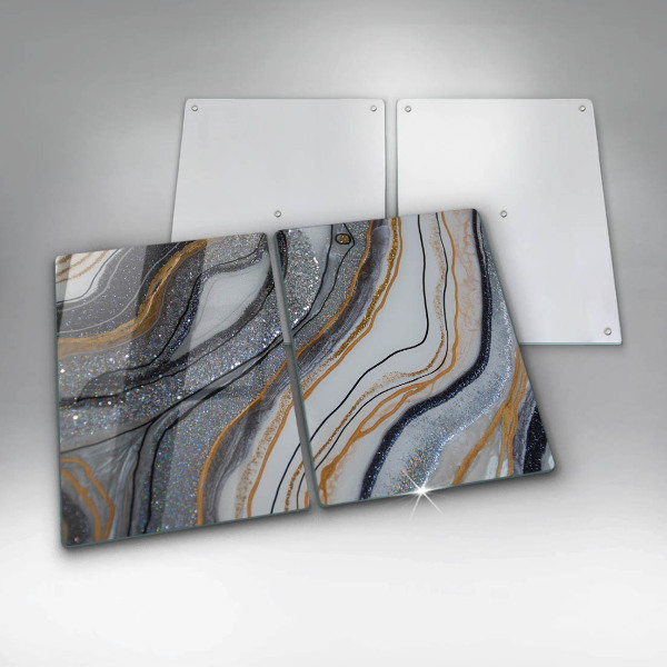 Work surface savers Rock with gold