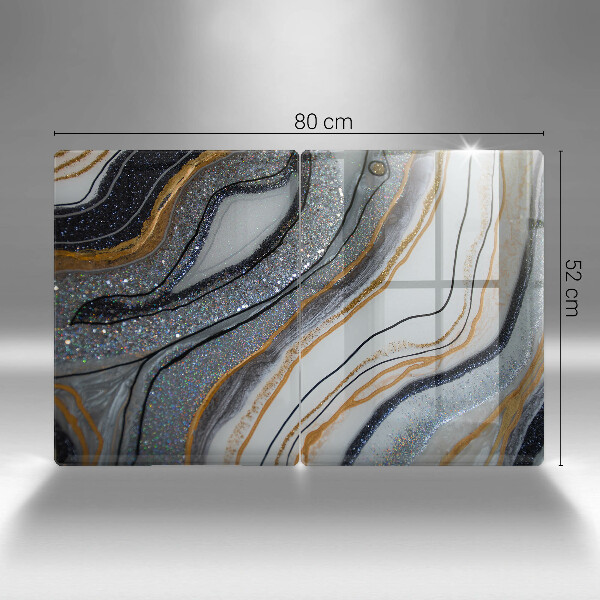 Work surface savers Rock with gold