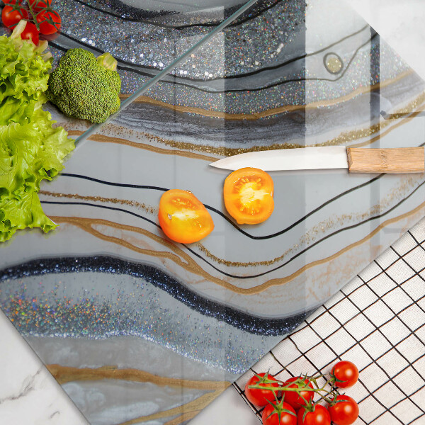 Work surface savers Rock with gold