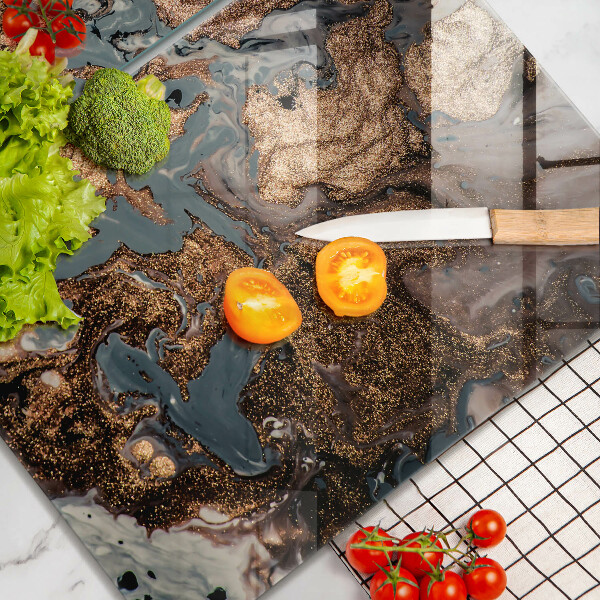 Induction hob cover Golden Rock structure