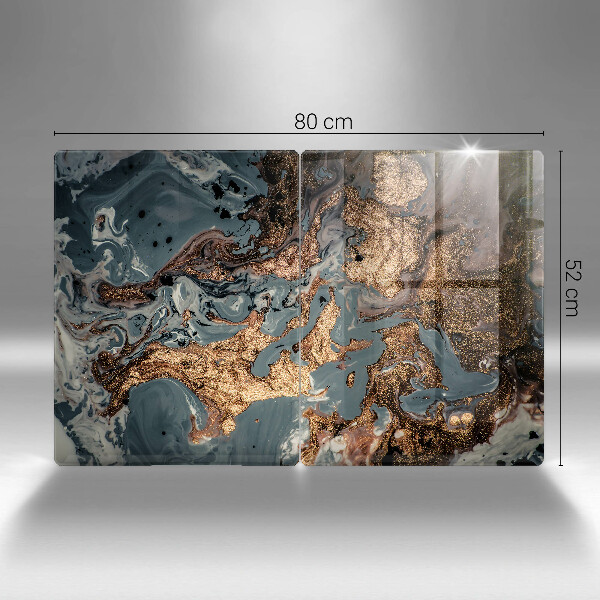 Induction hob cover Golden Rock structure