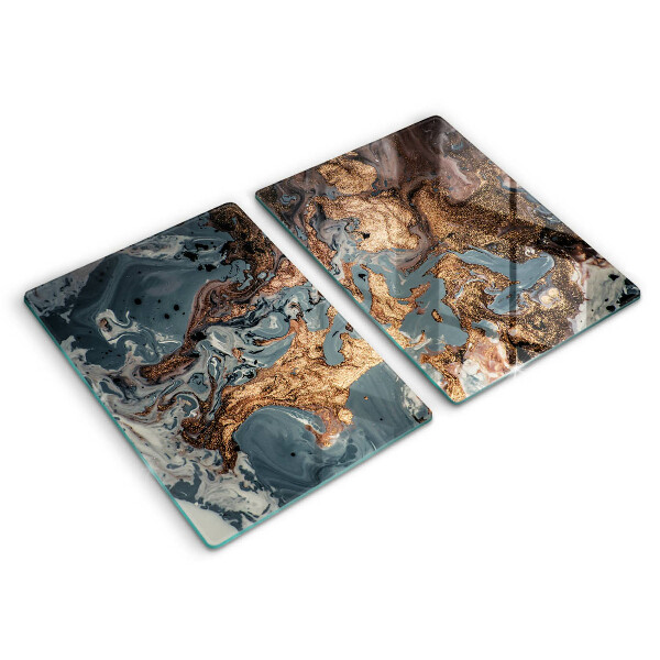 Induction hob cover Golden Rock structure