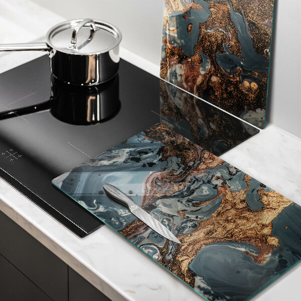 Induction hob cover Golden Rock structure