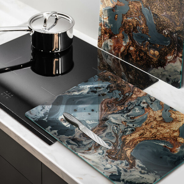 Induction hob cover Golden Rock structure