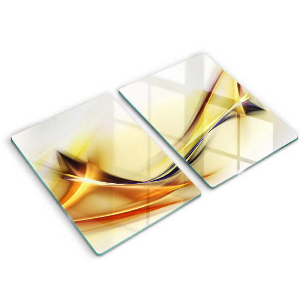 Induction hob cover Abstraction light lines