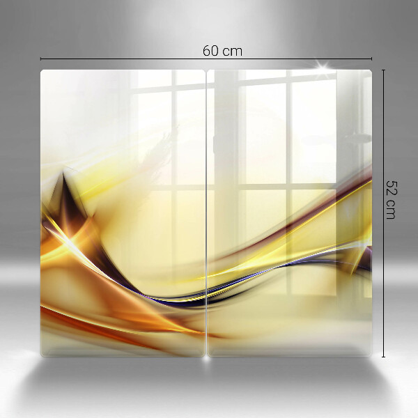 Induction hob cover Abstraction light lines