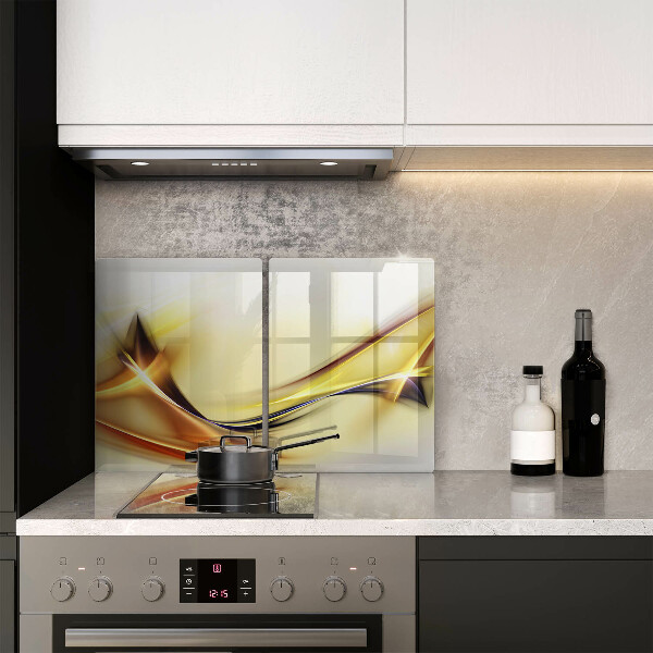 Induction hob cover Abstraction light lines