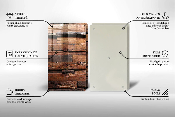 Kitchen worktop protector Decorative wood boards