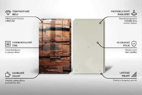 Kitchen worktop protector Decorative wood boards