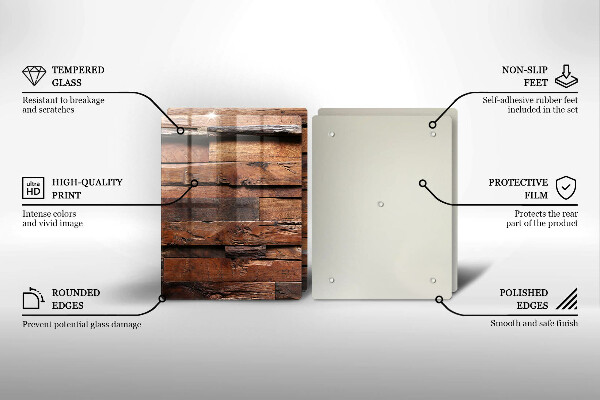 Kitchen worktop protector Decorative wood boards