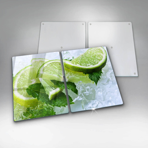 Kitchen worktop protector Lime mint and ice