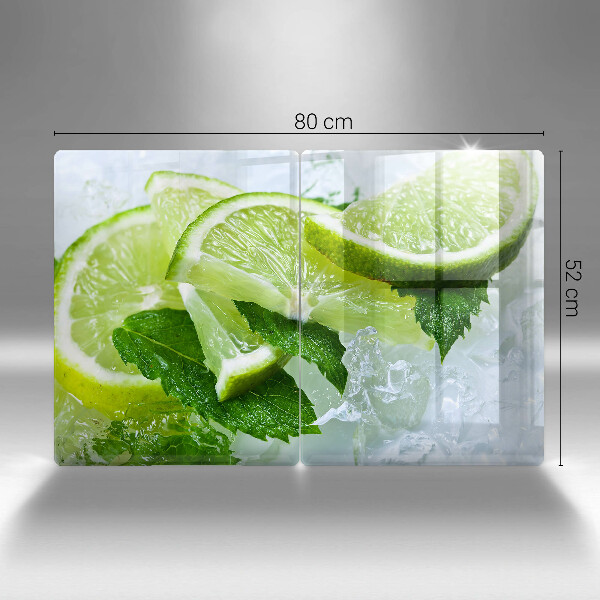 Kitchen worktop protector Lime mint and ice