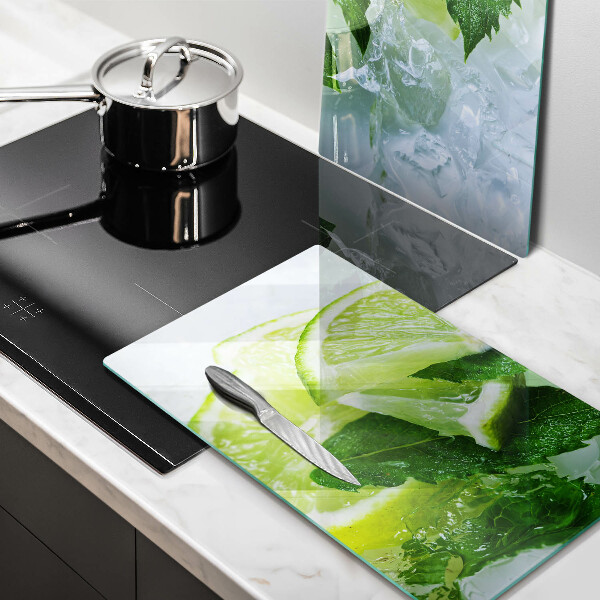 Kitchen worktop protector Lime mint and ice