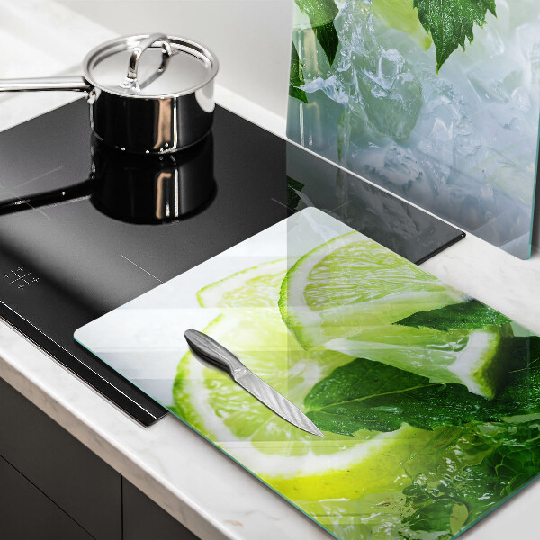 Kitchen worktop protector Lime mint and ice