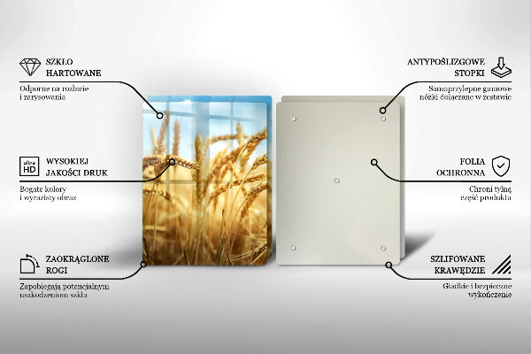Induction hob cover Cereals in the field