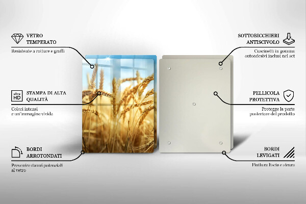 Induction hob cover Cereals in the field