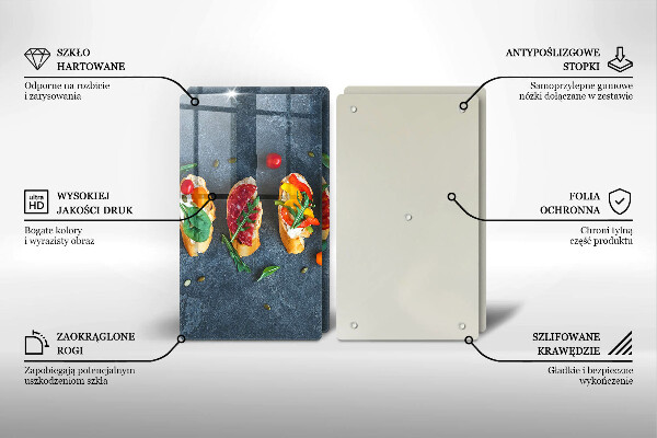 Induction hob cover Colorful Sandwiches
