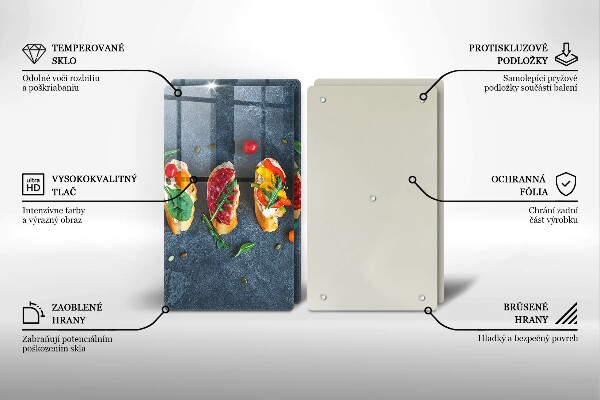 Induction hob cover Colorful Sandwiches