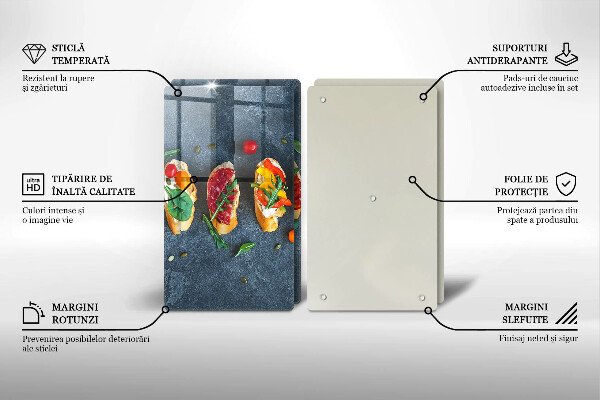 Induction hob cover Colorful Sandwiches