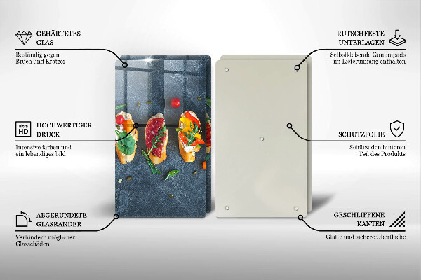 Induction hob cover Colorful Sandwiches